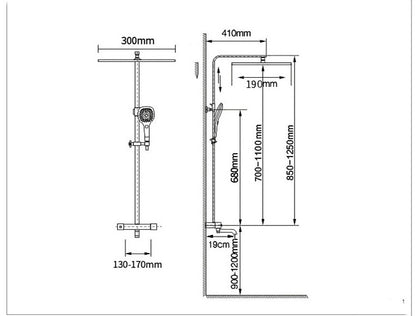 Handheld Lifting Shower Head